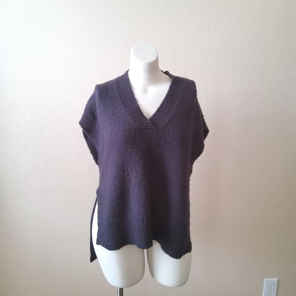 Masai Franka Straight Loose Pullover Poncho Cable Knit...